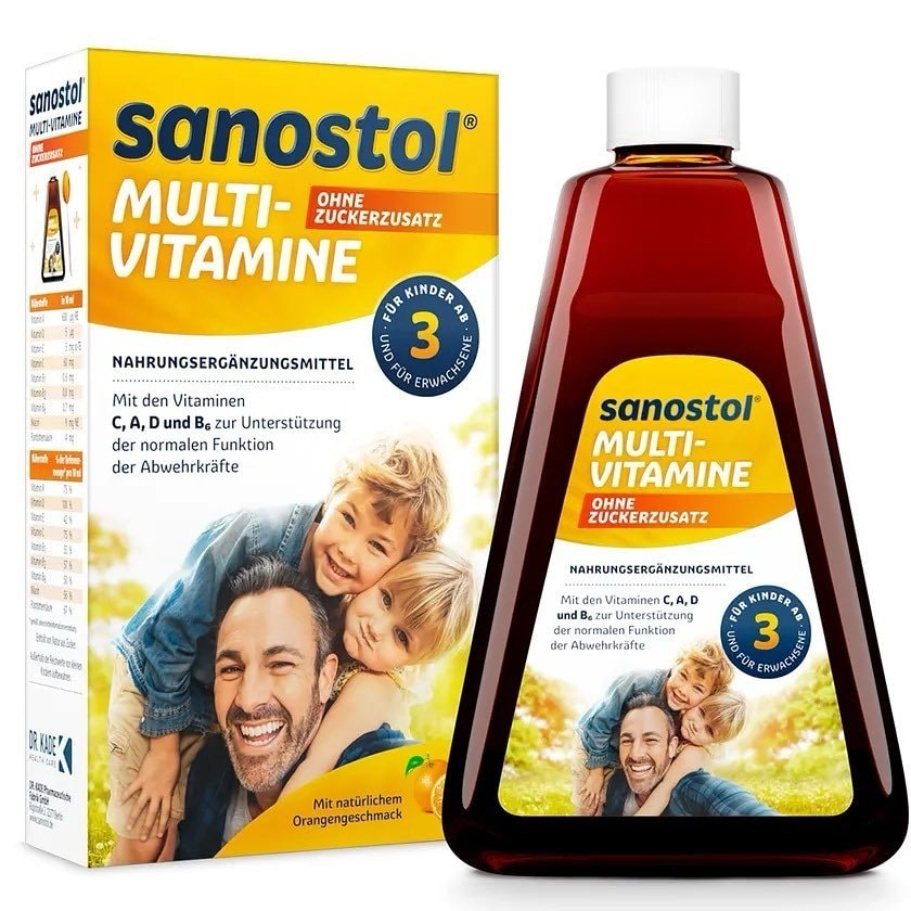 Vitamin tổng hợp dạng siro Sanostol số 3 ( cho bé từ 3 -6 tuổi)
